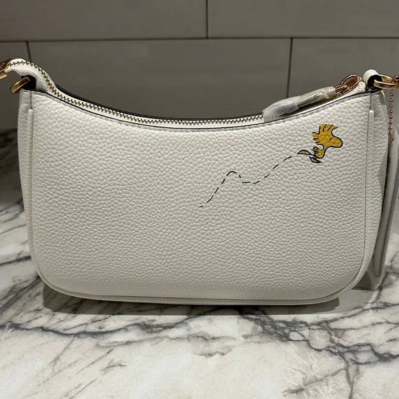 Coach White Snoopy and Woodstock Shoulder Bag - Picture 2 of 9